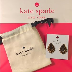 Kate Spade Leaf Earrings ✨NWT✨